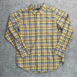 Ralph Lauren Shirt Boys 18 Classic Plaid Button Up Easter Holiday Party Pictures